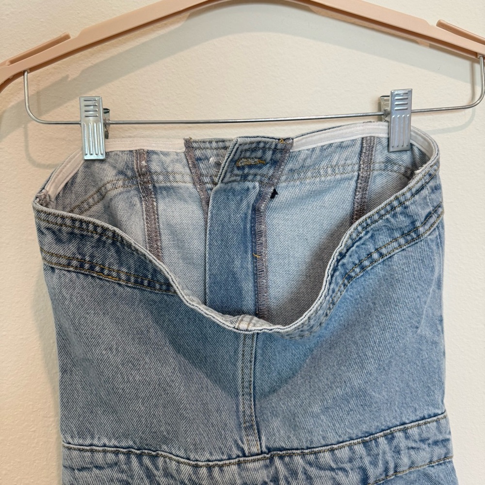 ASOS Strapless Denim Jumpsuit - Picture 8 of 12